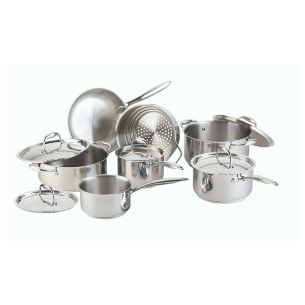 Paternal Cookware Canadian Signature 13-Piece Stainless Steel Cookware Set