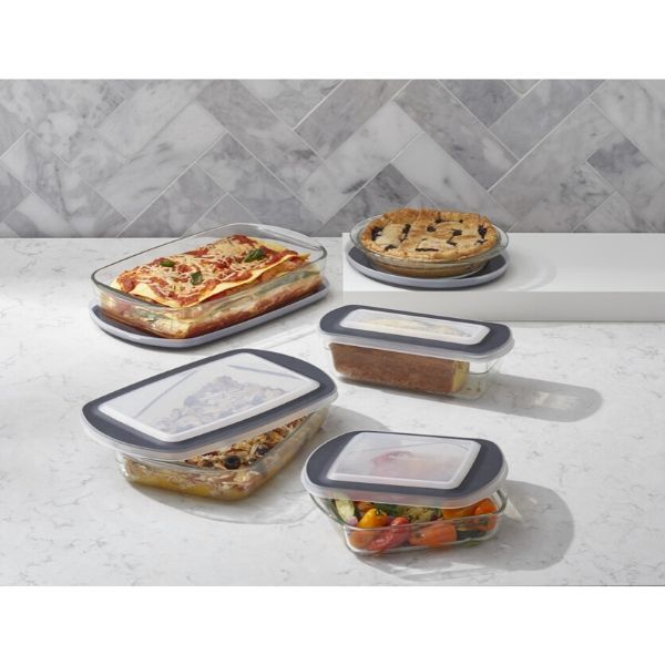 2.8 Qt Glass Oblong Baking Dish With Lid