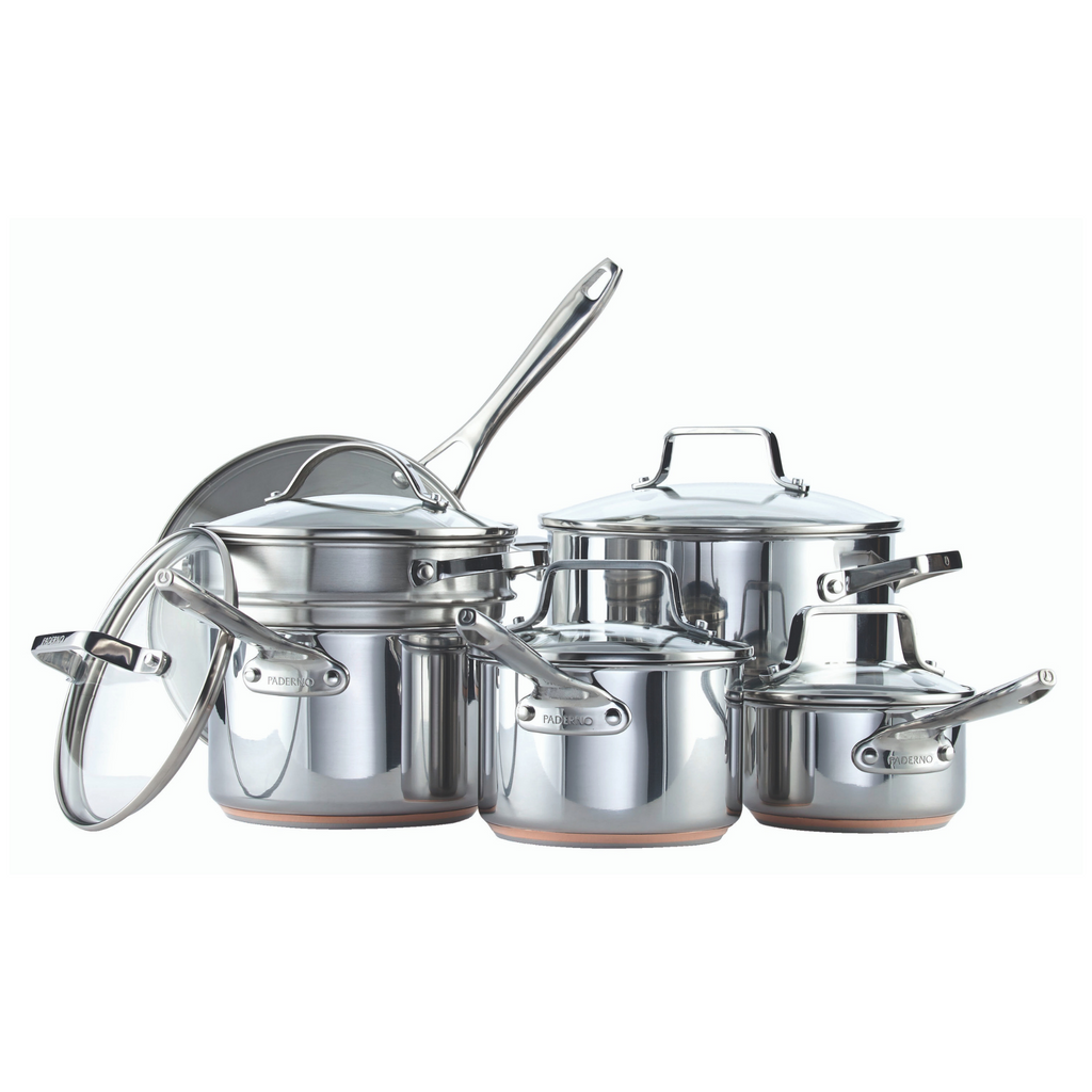 Copper Core Stainless Steel Cookset, 12-pc 