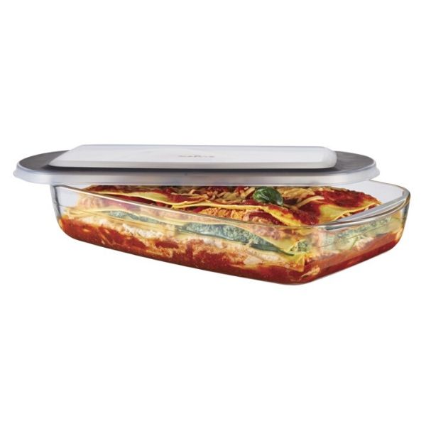 3.8 Qt Glass Oblong Baking Dish With Lid